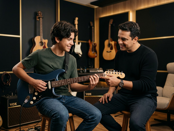Aula de Guitarra na Musicando Vila Maria