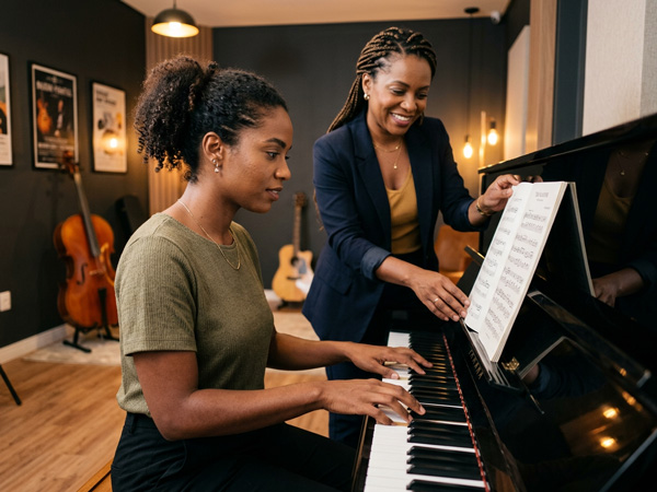 Aula de Piano na Musicando Vila Maria