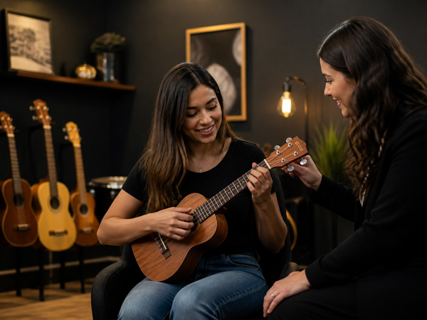 Aula de Ukulele na Musicando Vila Maria