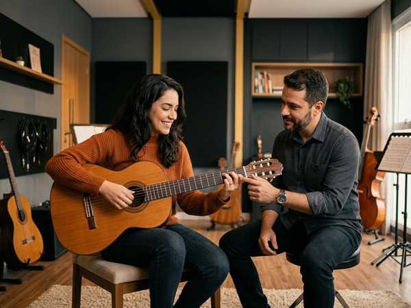 Aula de Violão na Musicando Vila Maria